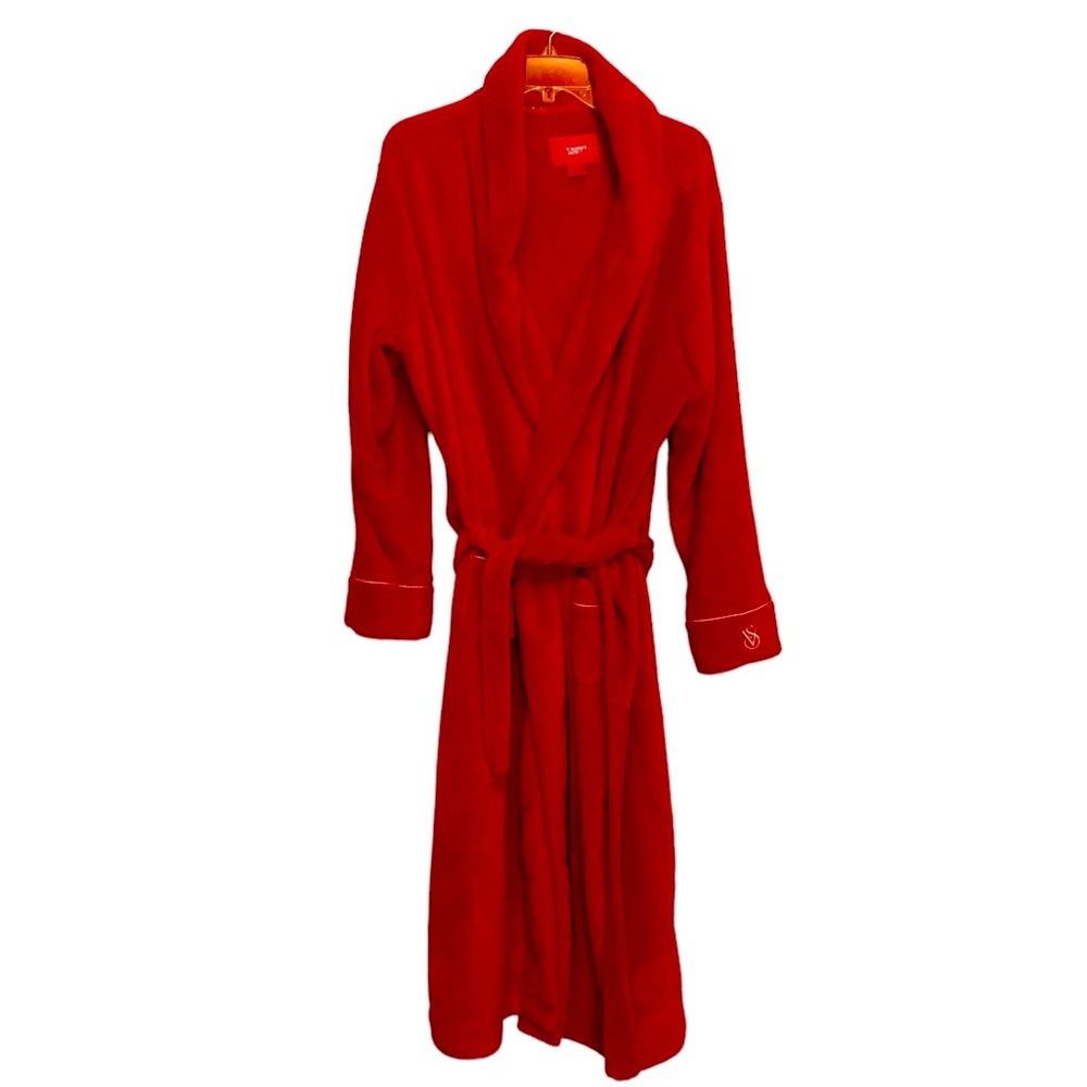 Victorias Secret Long Red Soft Robe Size XL